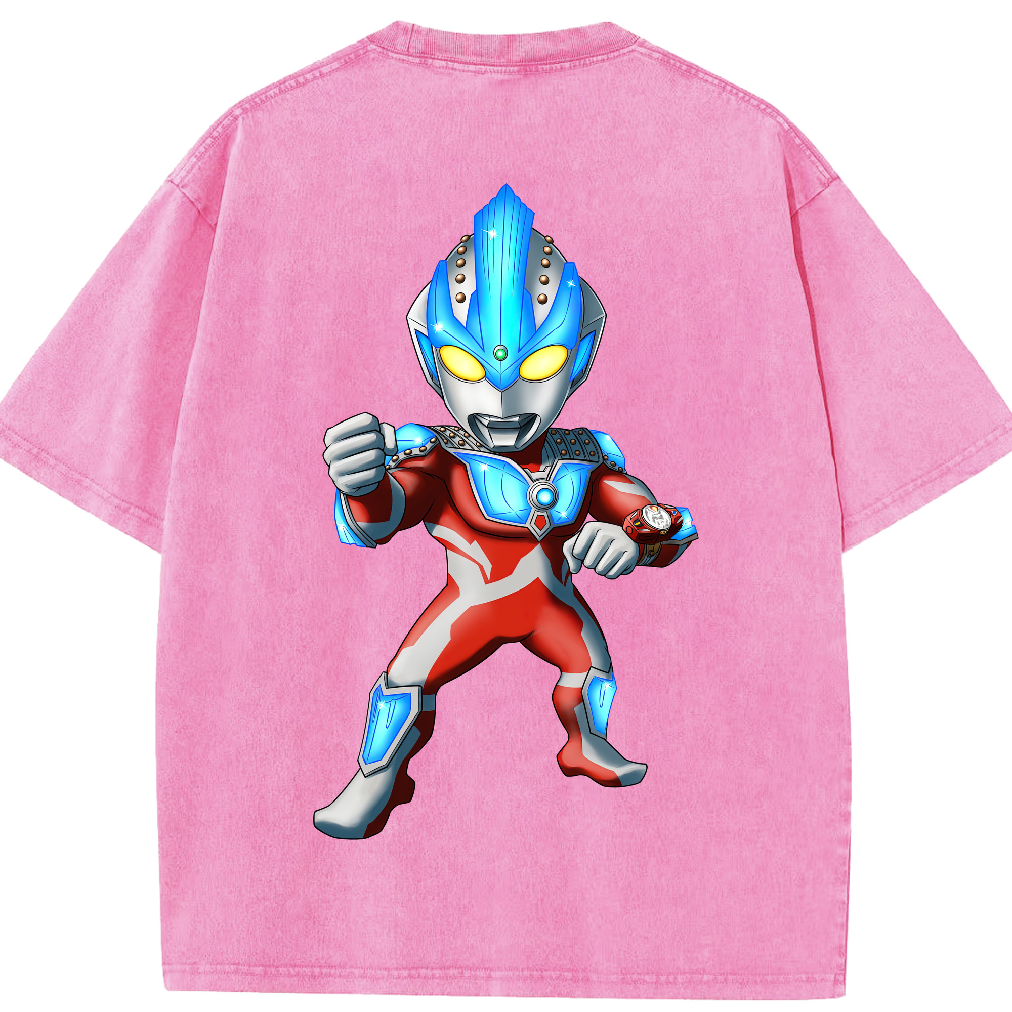 （画像用） ウルトラマン Ultraman 綿100% ヴィンテージ風 半袖Tシャツ（背面プリント）